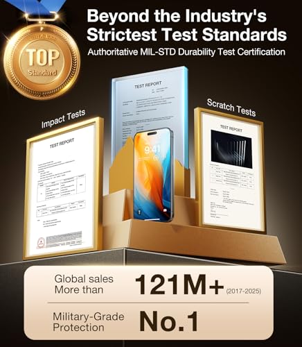 UltraGlass Unbreak Top 9H+ Glass for iPhone 16 Screen Protector 12FT Military Grade Shatterproof
UltraGlass Unbreak Top