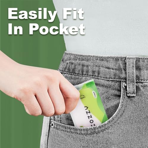 COZZY Ultra-Compact Mini Travel Wipes - Gentle & Skin-Friendly, Alcohol-Free, Paraben-Free - Ideal for Adults, Kids & Ba